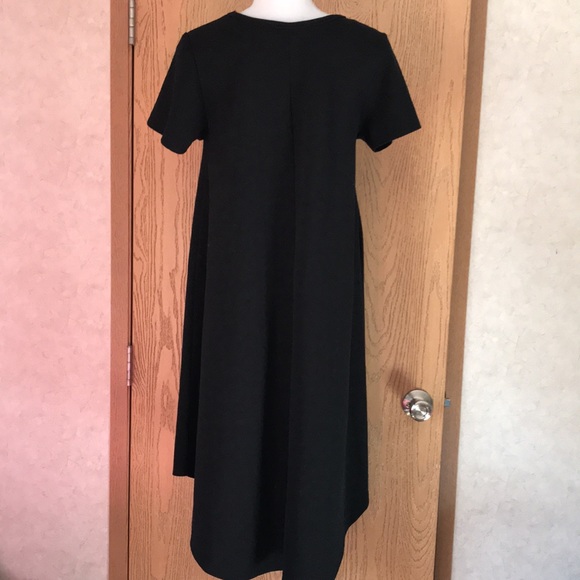 LulaRoe black hi-low knit dress - Picture 3 of 4
